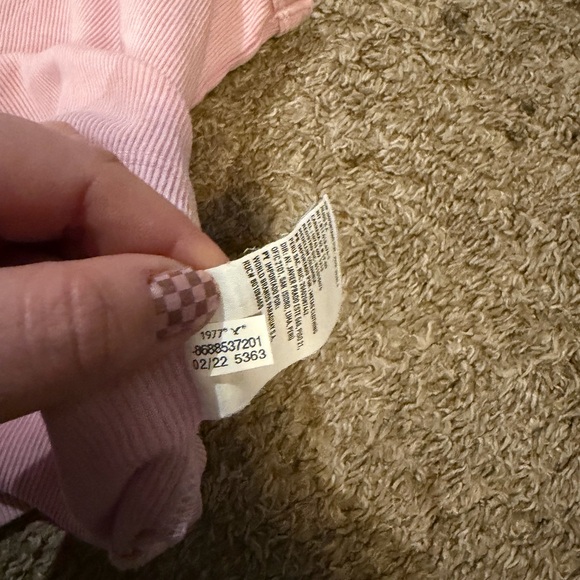 Women’s American Eagle Light Pink Ribbed Tank Top Size Medium - Picture 6 of 7